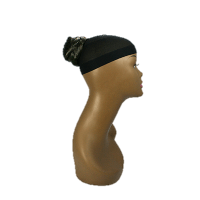 Classic black and brown synthetic Kanekalon bun for women