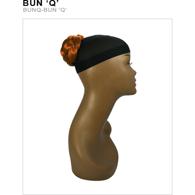 Unique's Kanekalon Bun Q hairpiece for elegant and professional updos