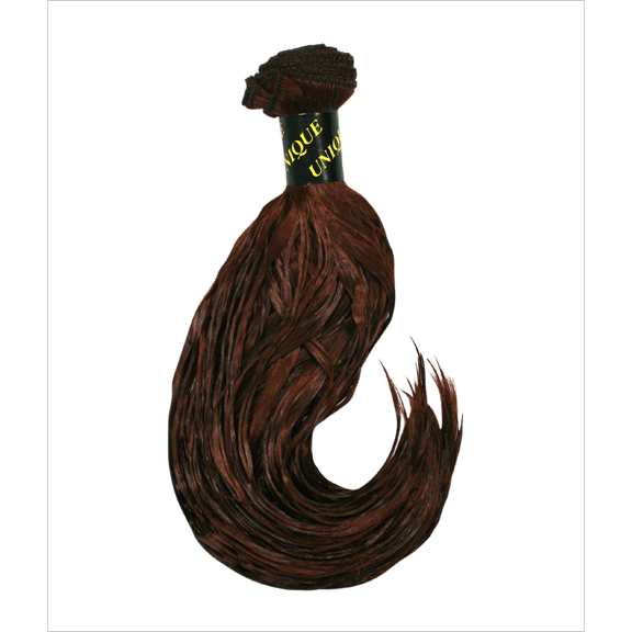 Kanekalon Hottie Hair Extensions Dark Brown and Auburn Weft