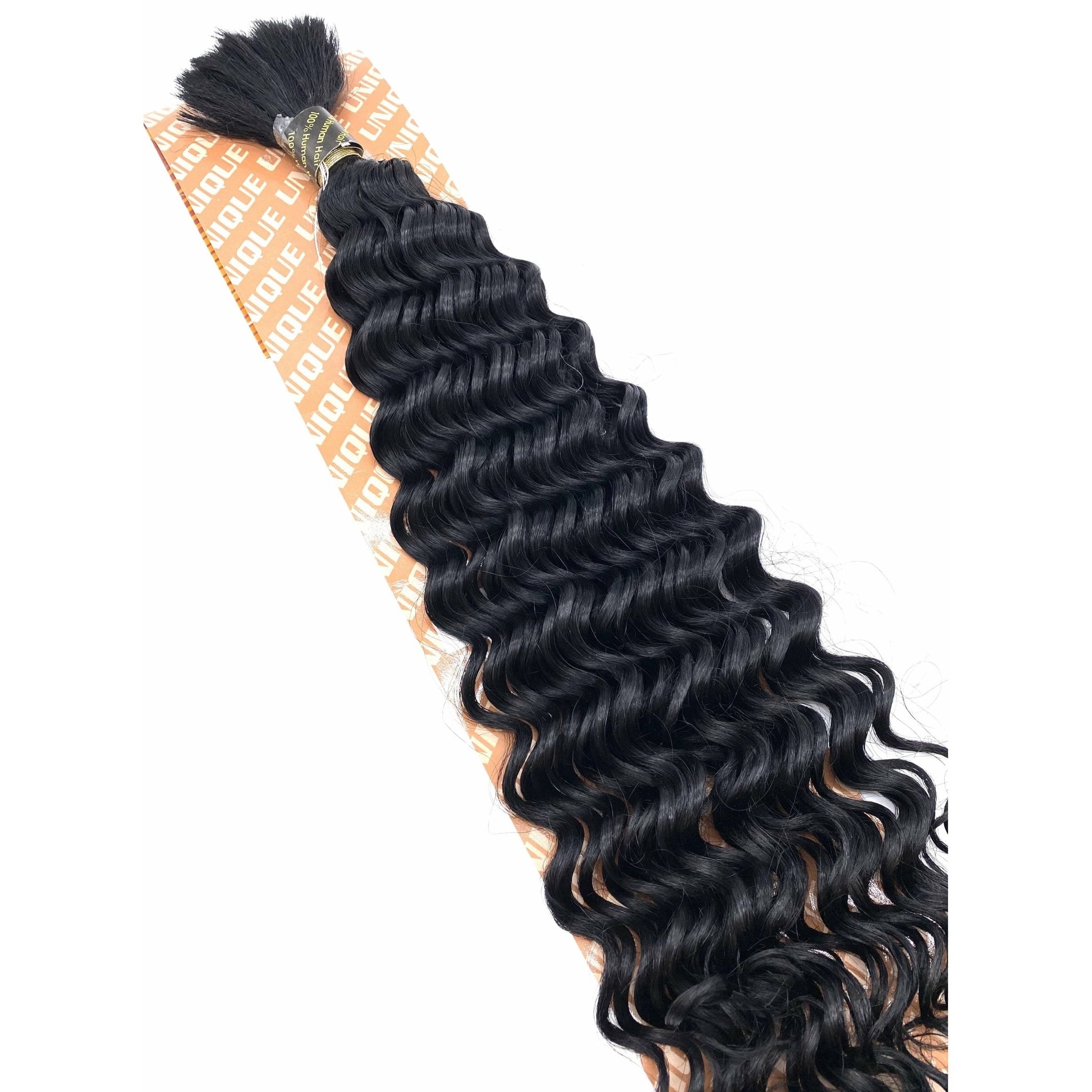 24" Deep Bulk Human Hair Extensions for Braiding and Styling