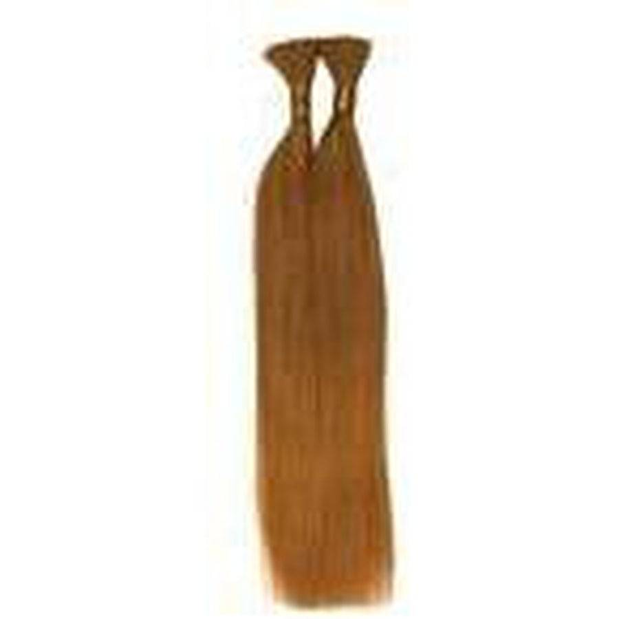 14 Inch Silky Straight bulk human hair extensions with a smooth and natural texture.