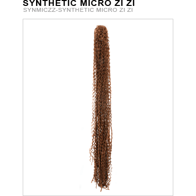 113g brown Synthetic Micro Zi Zi hair extensions for modern braids.