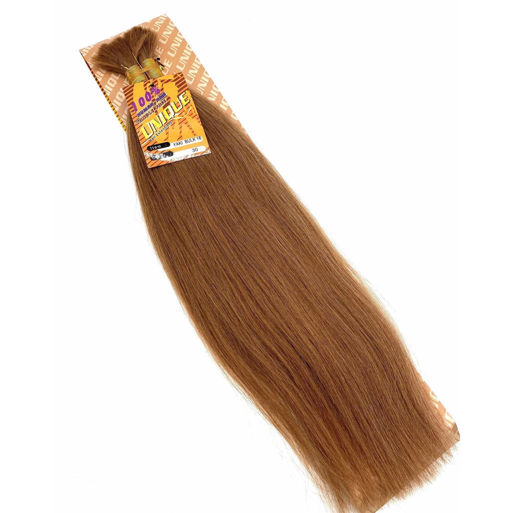 Yaki Bulk 14 Inch 100% Human Hair for Professional Braiding