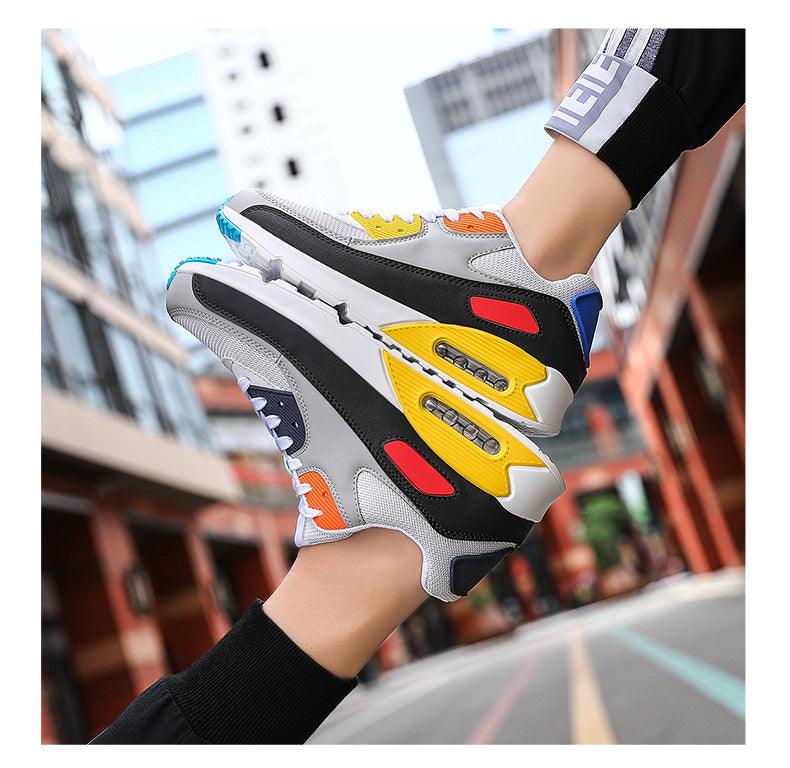 Unisex Air Cushion Sneakers - Colorful Sporty Streetwear Shoes