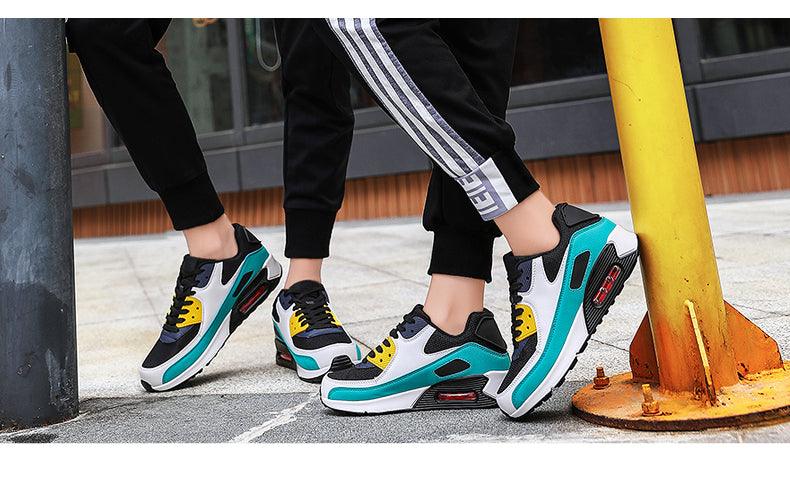 Unisex Air Cushion Sneakers - Colorful Sporty Streetwear Shoes