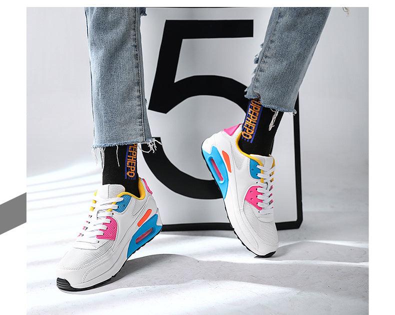 Unisex Air Cushion Sneakers - Colorful Sporty Streetwear Shoes