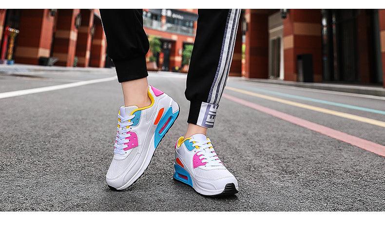 Unisex Air Cushion Sneakers - Colorful Sporty Streetwear Shoes