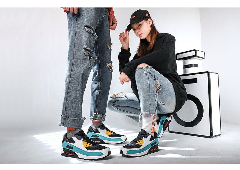 Unisex Air Cushion Sneakers - Colorful Sporty Streetwear Shoes