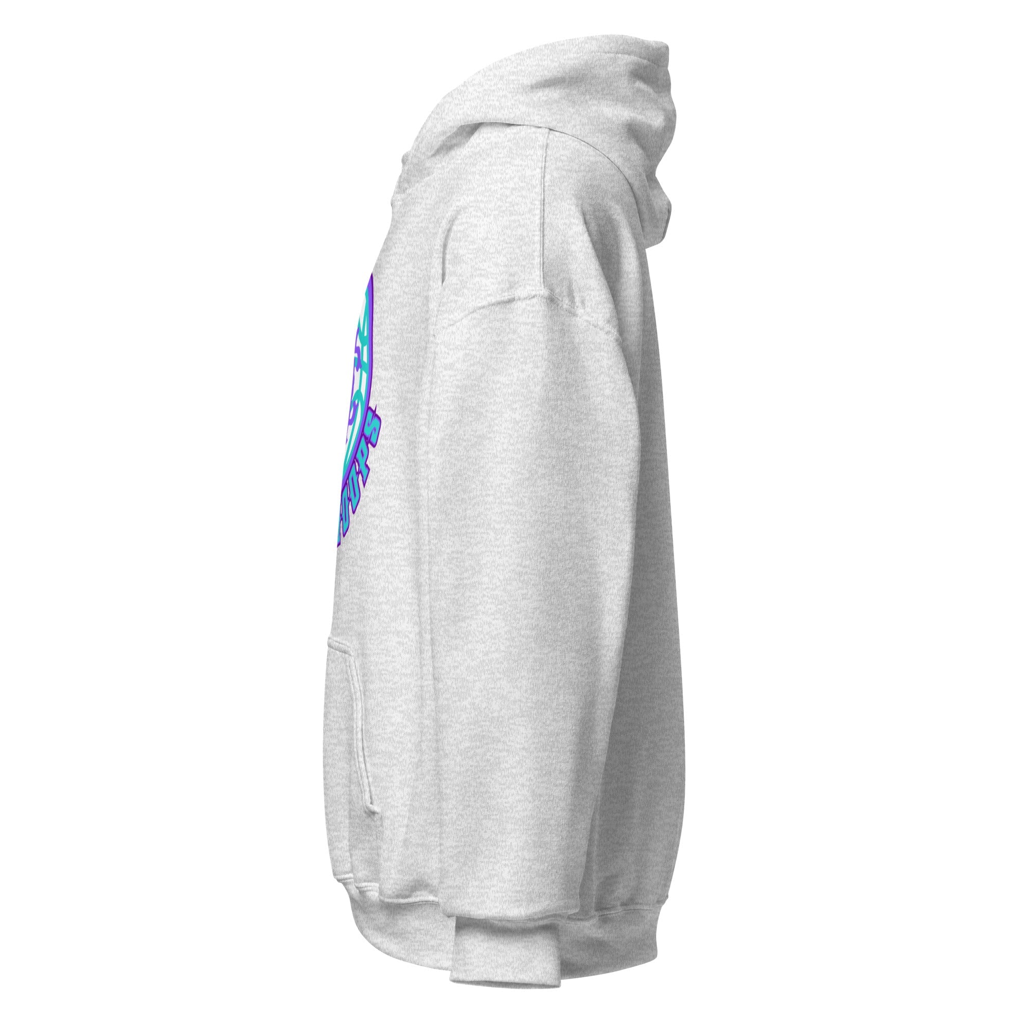Black Heavy Blend Unisex Hoodie with Combo Hoops Graphic Logo - Image 24