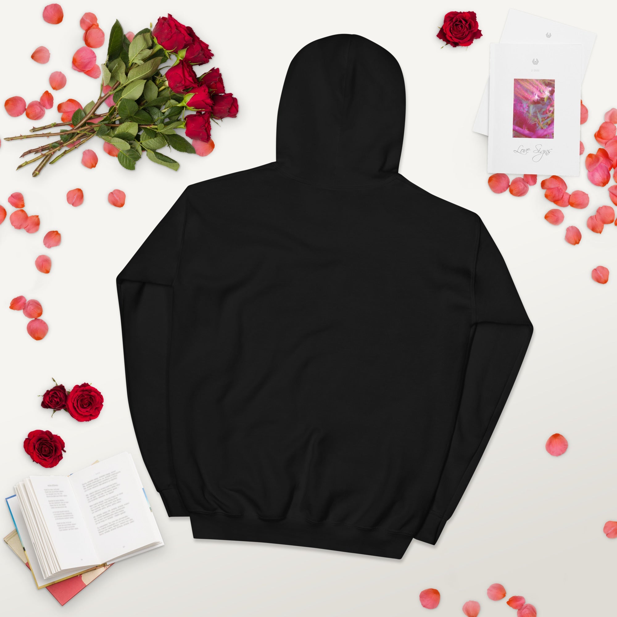 Black Heavy Blend Unisex Hoodie with Combo Hoops Graphic Logo - Image 28