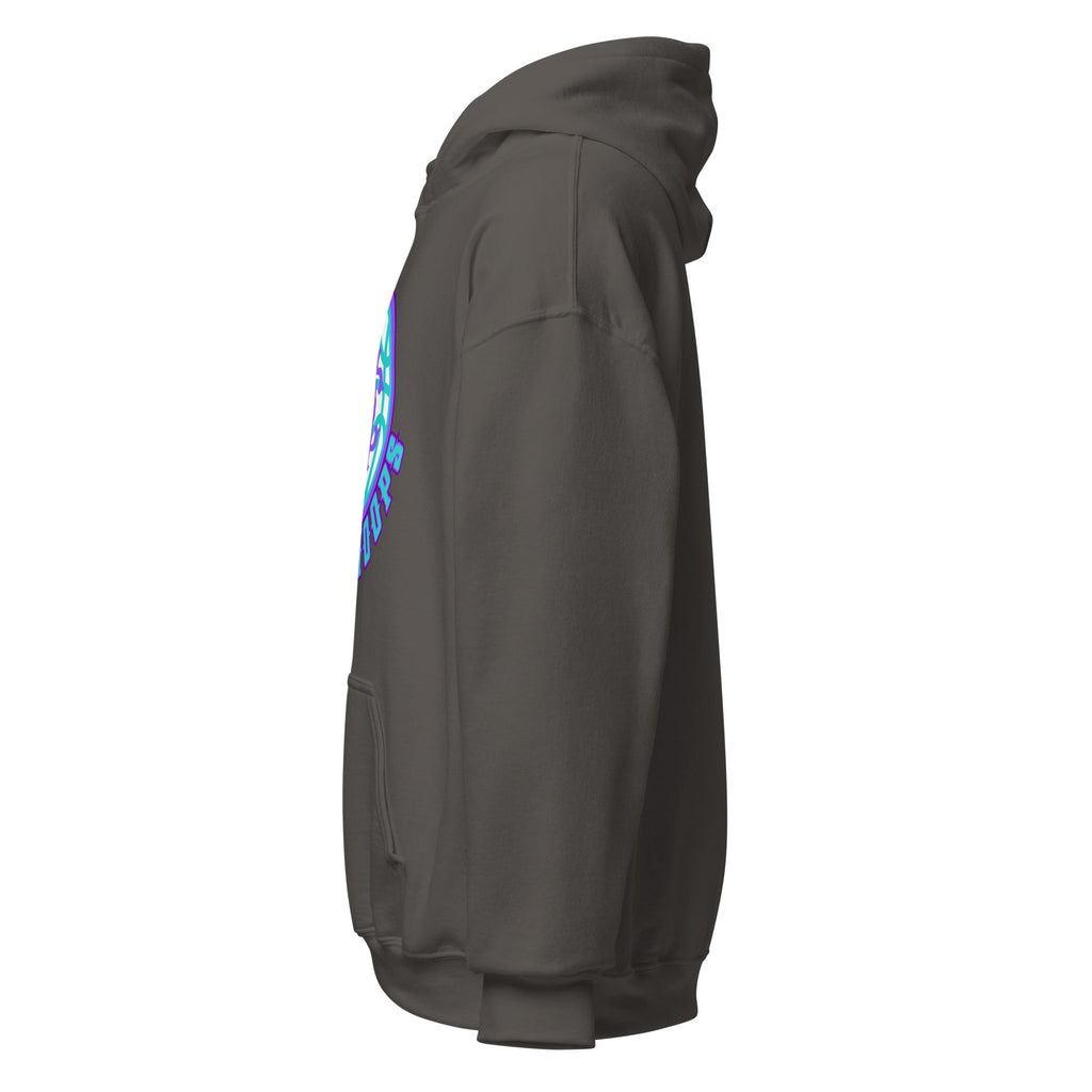 Black Heavy Blend Unisex Hoodie with Combo Hoops Graphic Logo - Image 16
