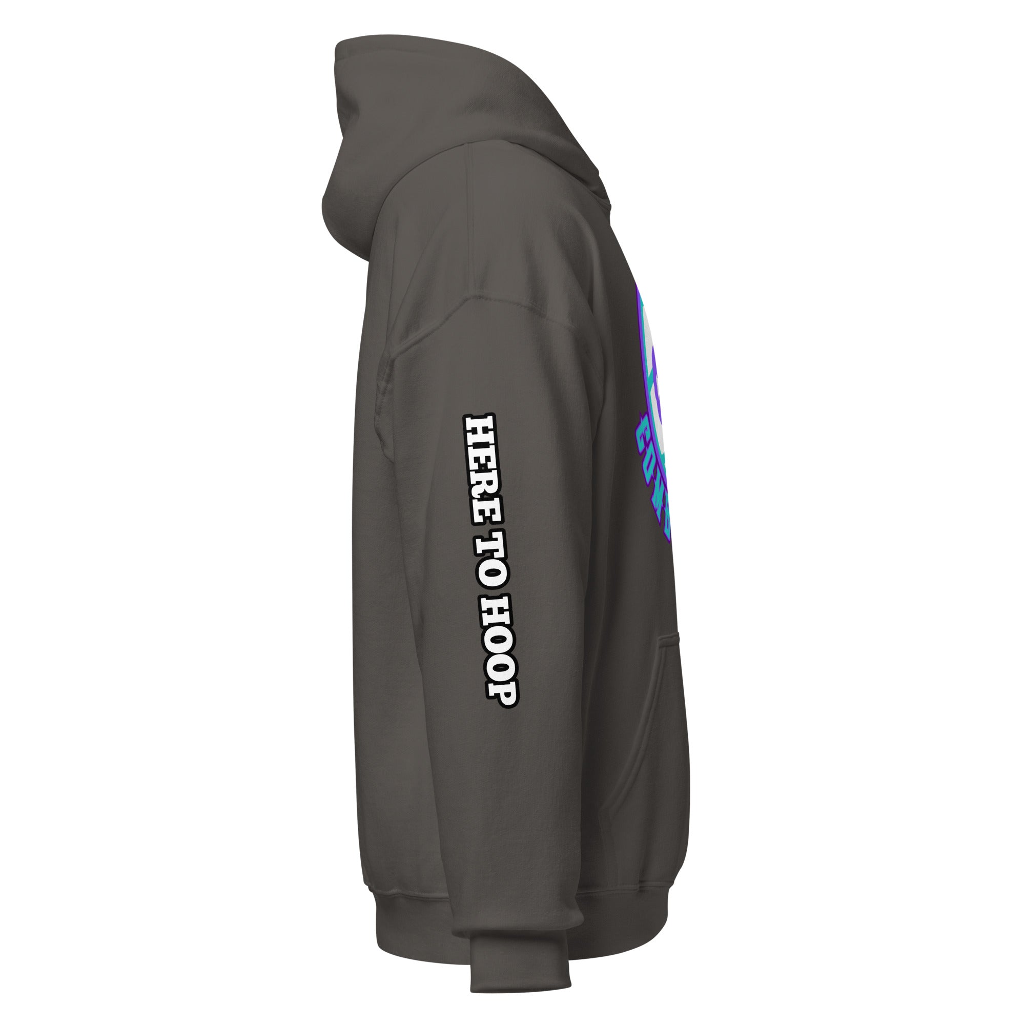 Black Heavy Blend Unisex Hoodie with Combo Hoops Graphic Logo - Image 17