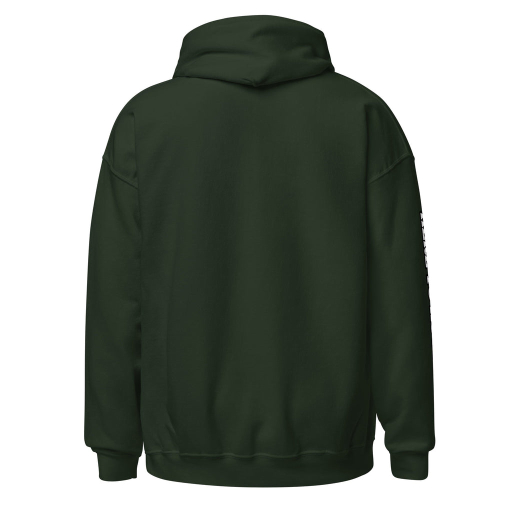 Black Heavy Blend Unisex Hoodie with Combo Hoops Graphic Logo - Image 7