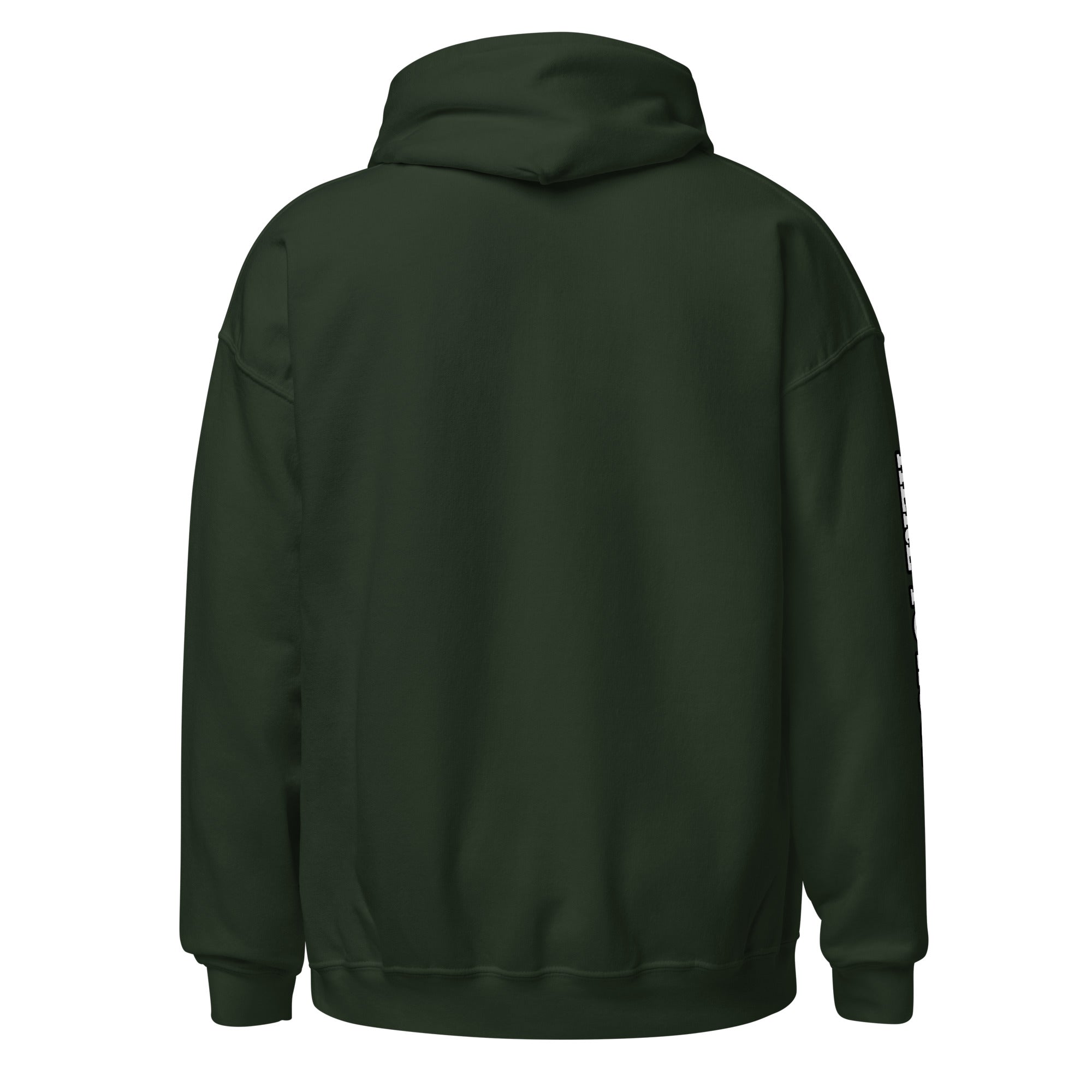 Black Heavy Blend Unisex Hoodie with Combo Hoops Graphic Logo - Image 7