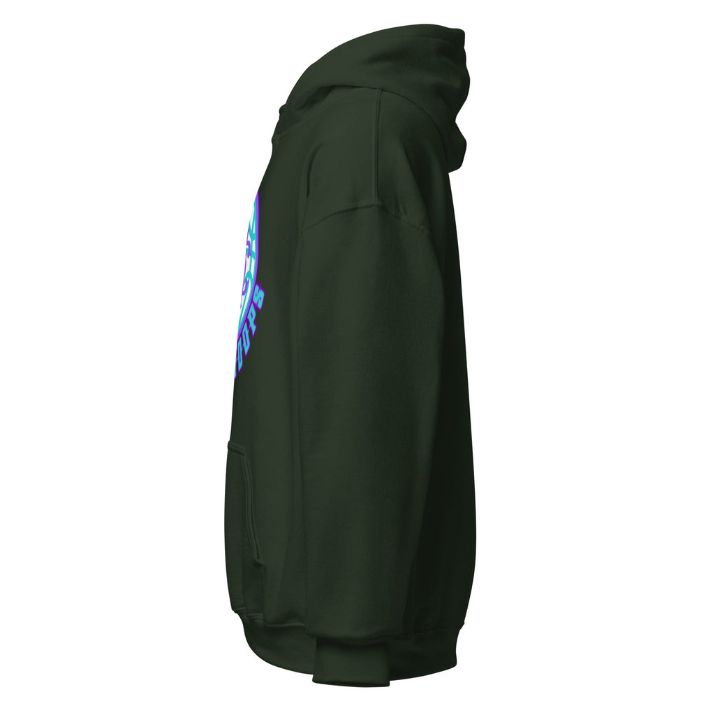 Black Heavy Blend Unisex Hoodie with Combo Hoops Graphic Logo - Image 8