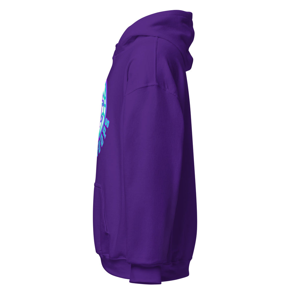 Black Heavy Blend Unisex Hoodie with Combo Hoops Graphic Logo - Image 12