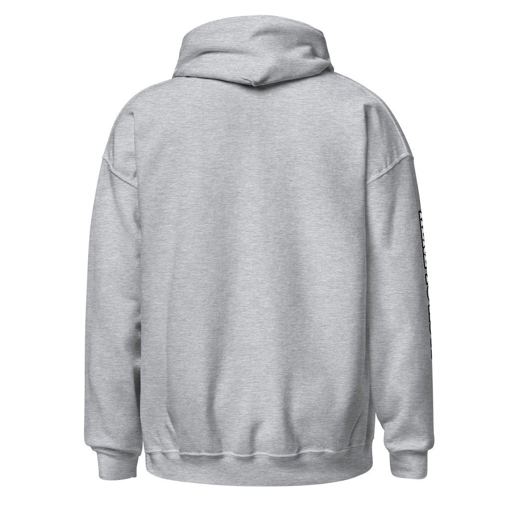 Black Heavy Blend Unisex Hoodie with Combo Hoops Graphic Logo - Image 19