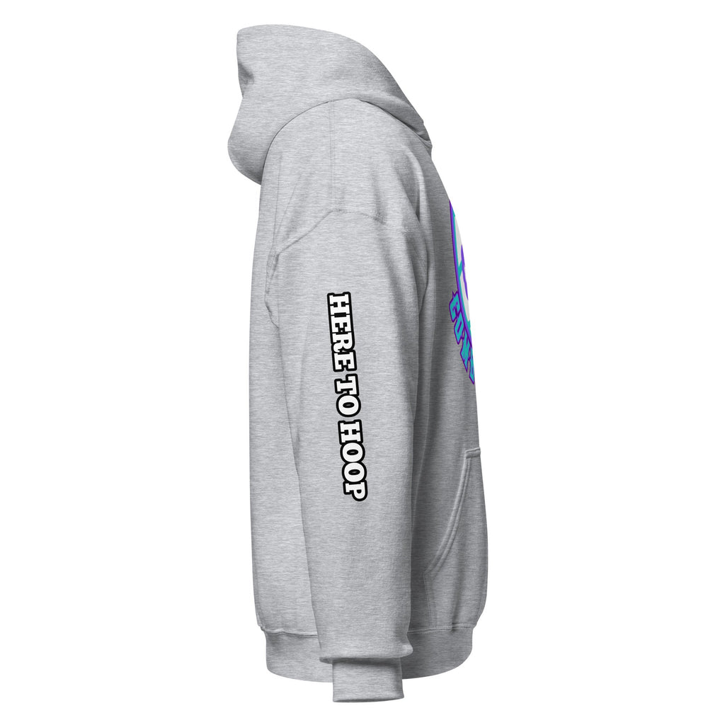 Black Heavy Blend Unisex Hoodie with Combo Hoops Graphic Logo - Image 21