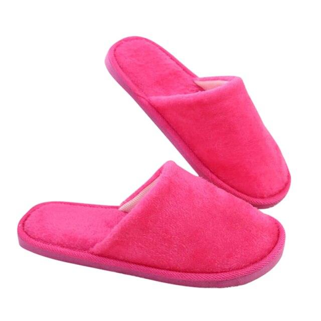 Unisex Winter Plush Clogs Warm Fuzzy House Slippers with Memory Foam