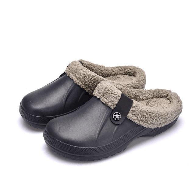 Plush Lined Winter Clogs: Unisex Modern Indoor & Outdoor Slippers