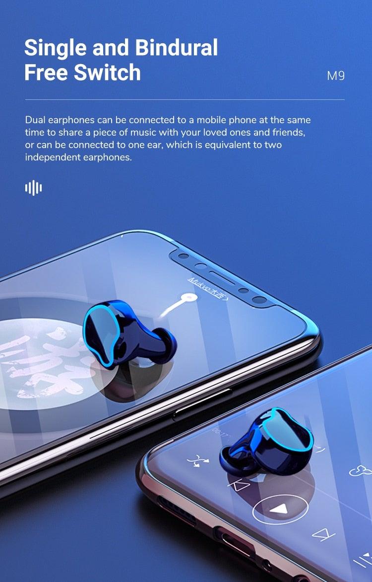 Lightweight Waterproof Bluetooth 5.1 Sports Earphones - M9