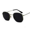 Unisex Square Metal Frame Sunglasses with UV400 Protection