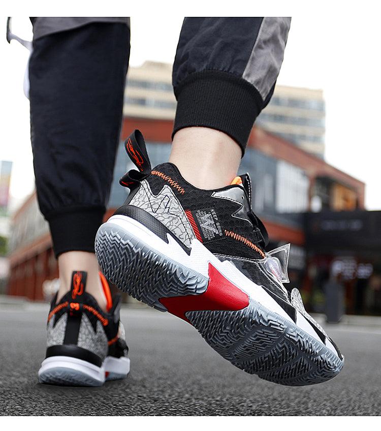 Unisex High Top Rainbow Basketball Shoes Breathable Street Sneakers
