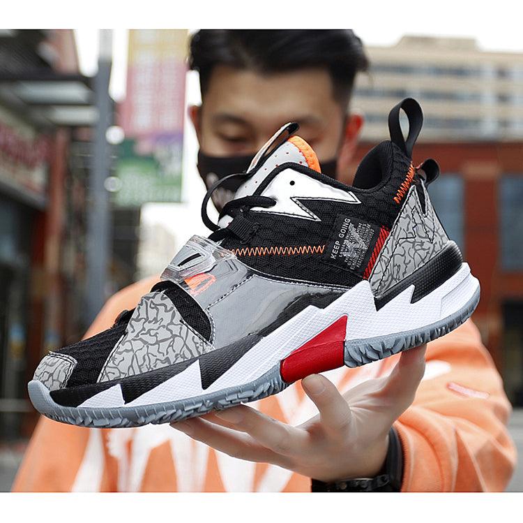Unisex High Top Rainbow Basketball Shoes Breathable Street Sneakers