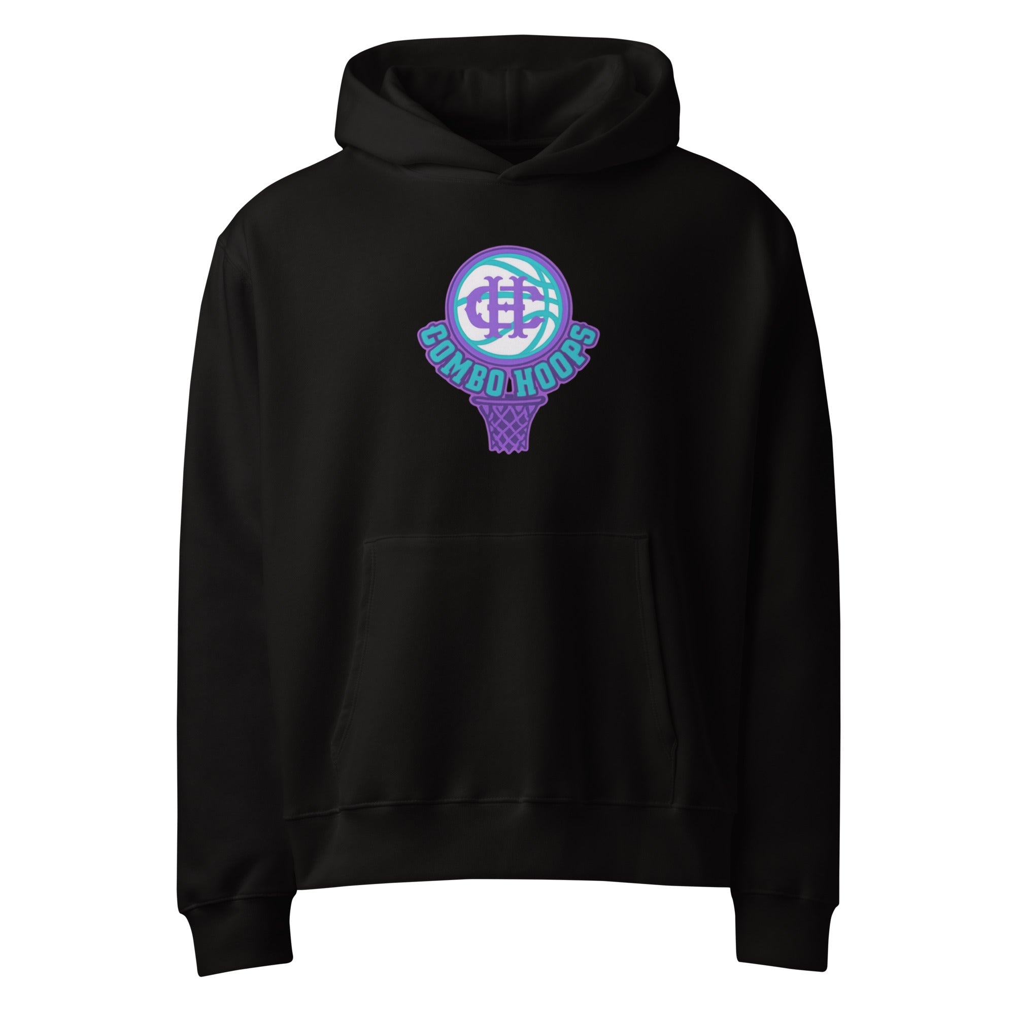 Black Heavyweight Oversized Graphic Hoodie - Image 3