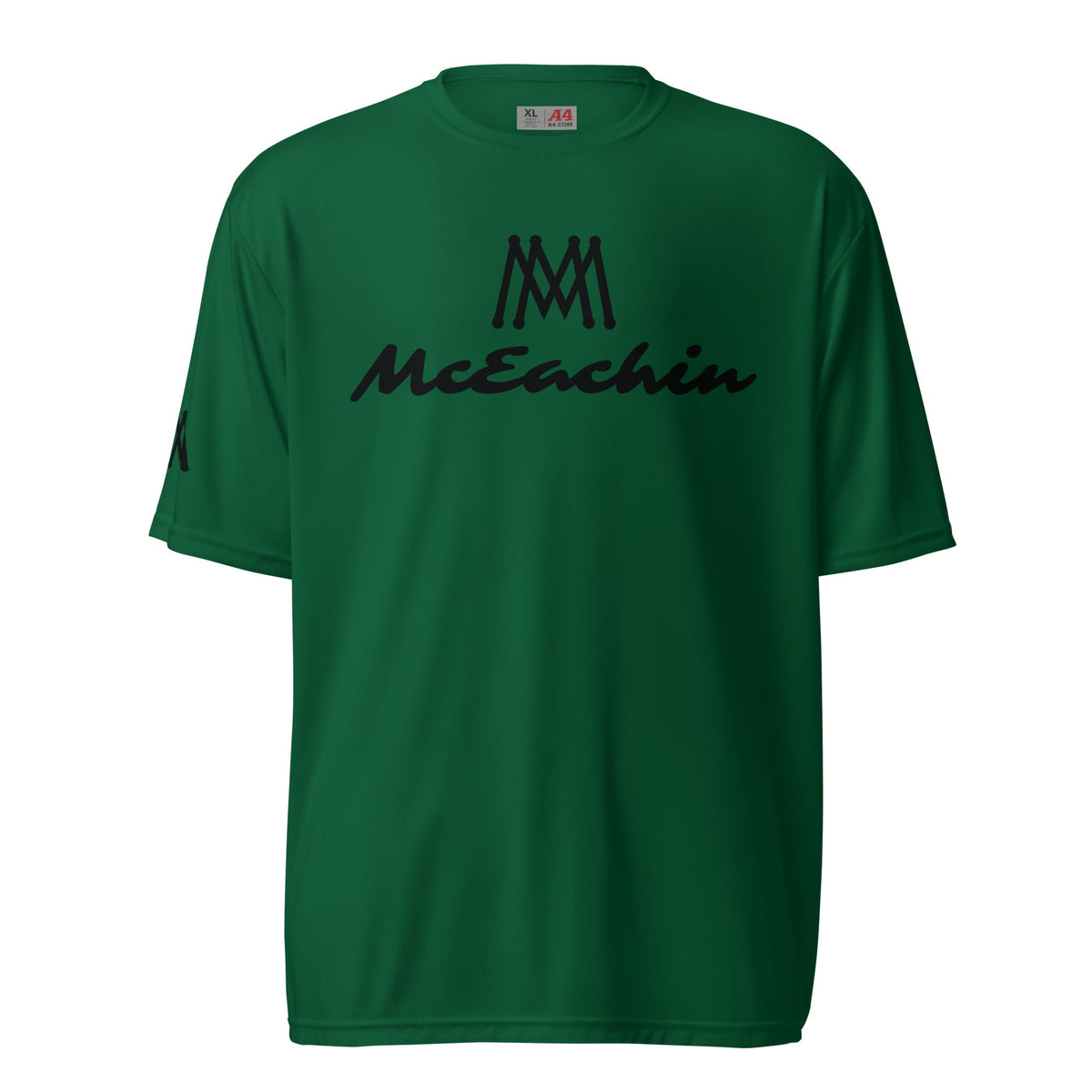 McEachin Black logo performance tee