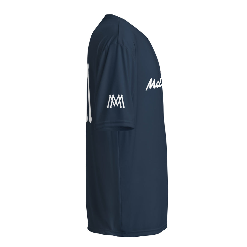 McEachin White logo Performance Tee