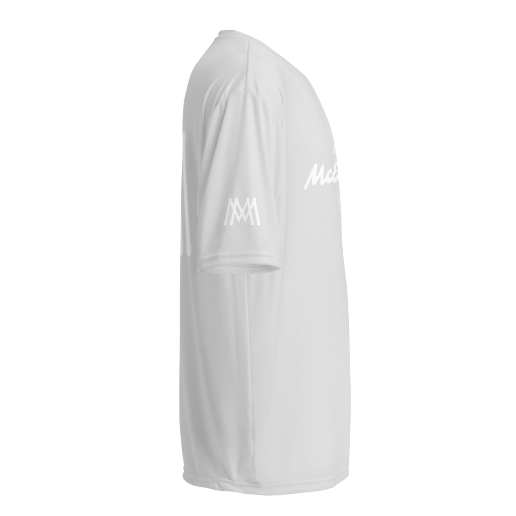 McEachin White logo Performance Tee