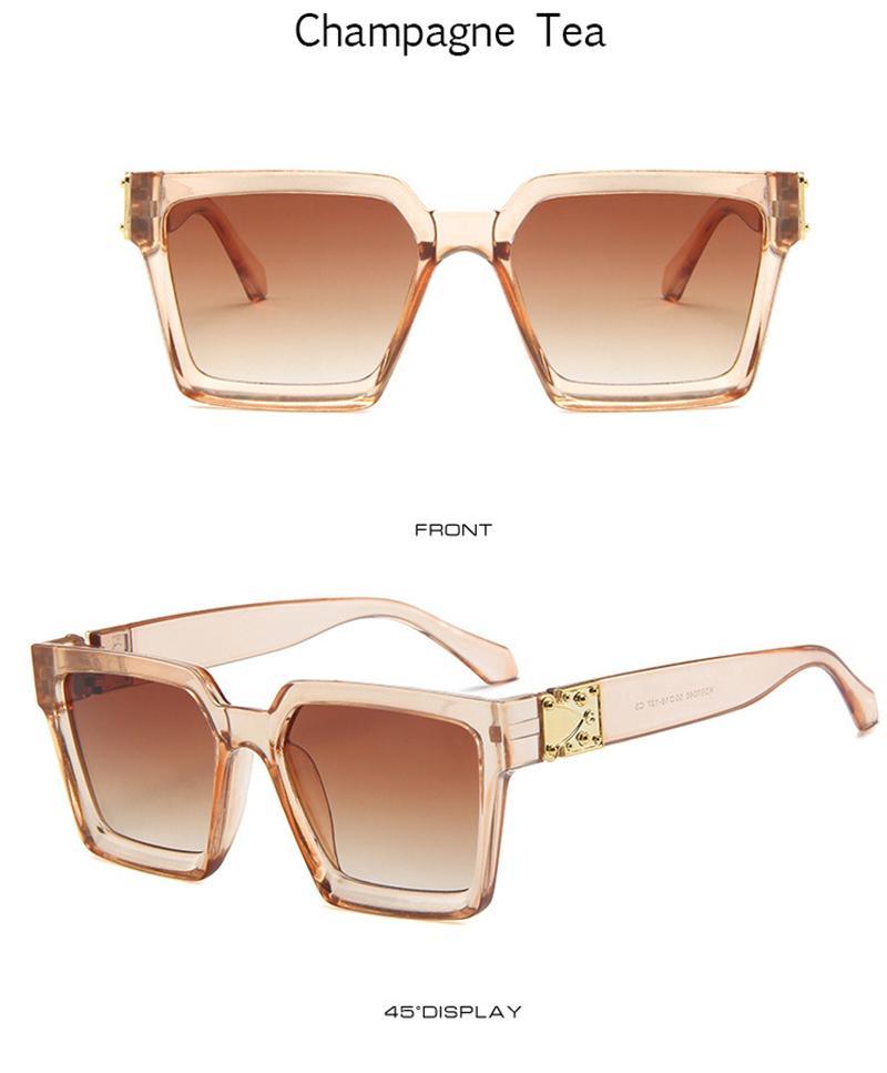 Unisex Polarized Square Sunglasses Classic Retro Mirror Lens