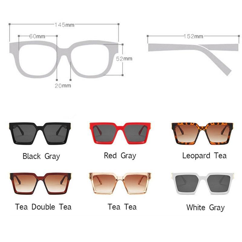 Unisex Polarized Square Sunglasses Classic Retro Mirror Lens