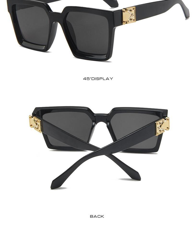 Unisex Polarized Square Sunglasses Classic Retro Mirror Lens