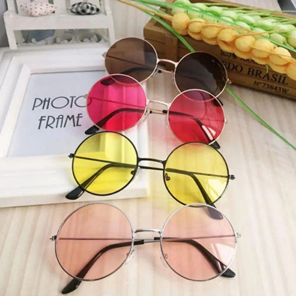 Unisex Retro Round Polarized Sunglasses Minimalist Sun Glasses