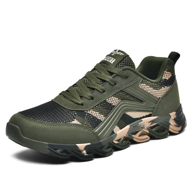 Unisex Camouflage Lightweight Sneakers - Breathable Outdoor Shoes