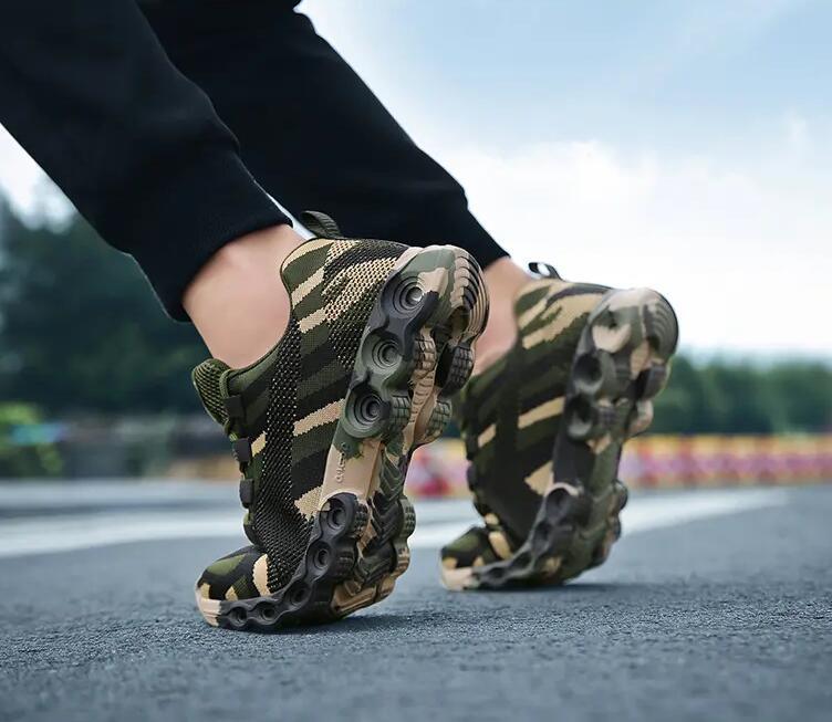 Unisex Camouflage Lightweight Sneakers - Breathable Outdoor Shoes
