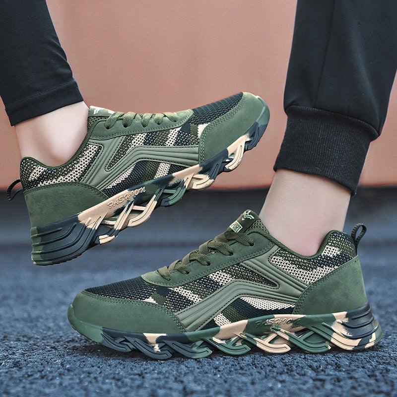 Unisex Camouflage Lightweight Sneakers - Breathable Outdoor Shoes