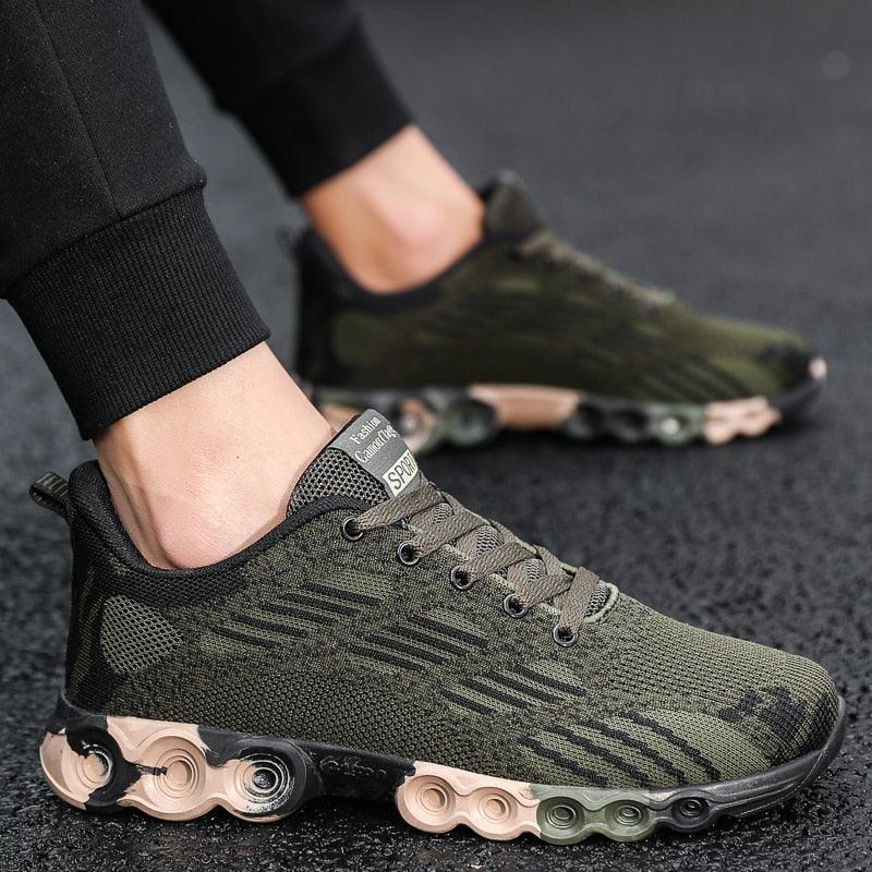 Unisex Camouflage Lightweight Sneakers - Breathable Outdoor Shoes