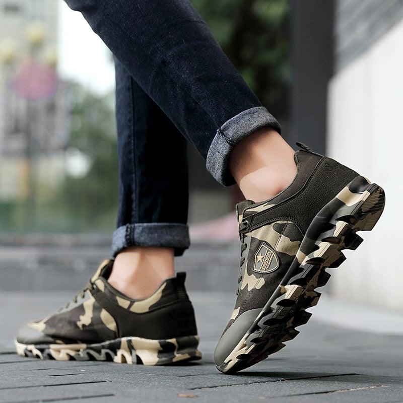 Unisex Camouflage Lightweight Sneakers - Breathable Outdoor Shoes