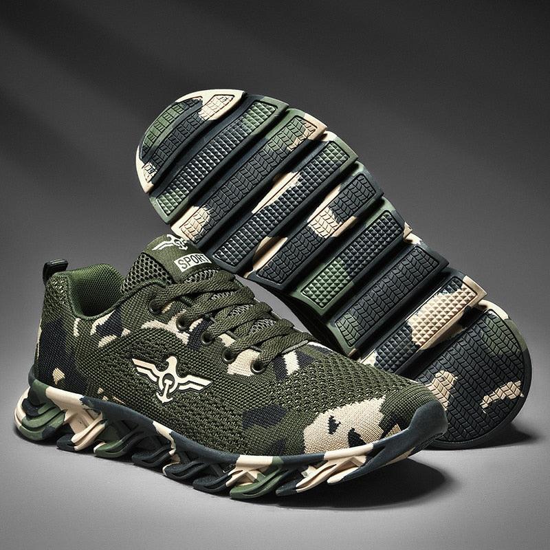 Unisex Camouflage Lightweight Sneakers - Breathable Outdoor Shoes