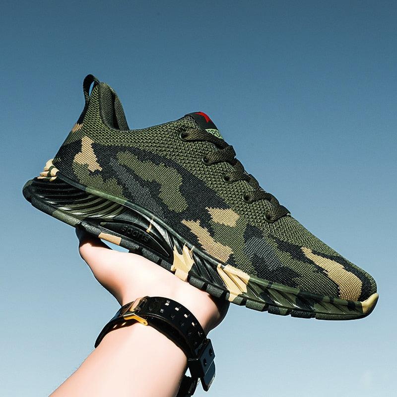 Unisex Camouflage Lightweight Sneakers - Breathable Outdoor Shoes