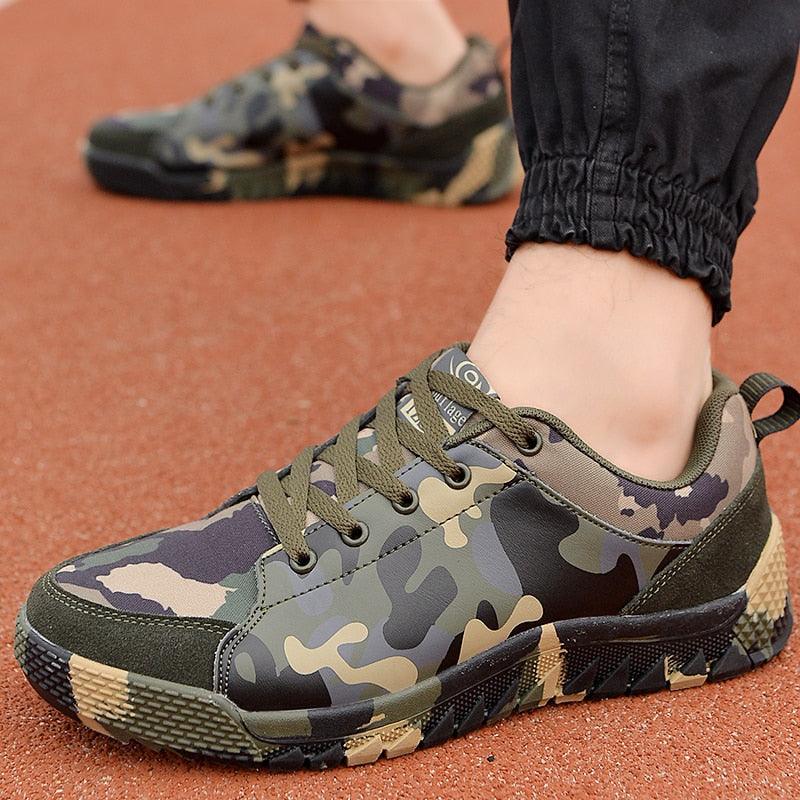 Unisex Camouflage Lightweight Sneakers - Breathable Outdoor Shoes