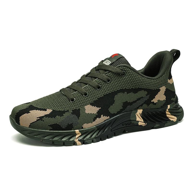 Unisex Camouflage Lightweight Sneakers - Breathable Outdoor Shoes