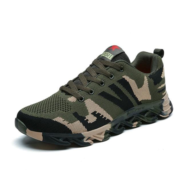 Unisex Camouflage Lightweight Sneakers - Breathable Outdoor Shoes