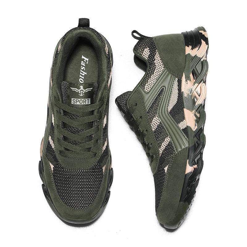 Unisex Camouflage Lightweight Sneakers - Breathable Outdoor Shoes