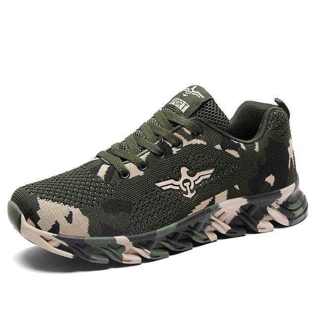 Unisex Camouflage Lightweight Sneakers - Breathable Outdoor Shoes