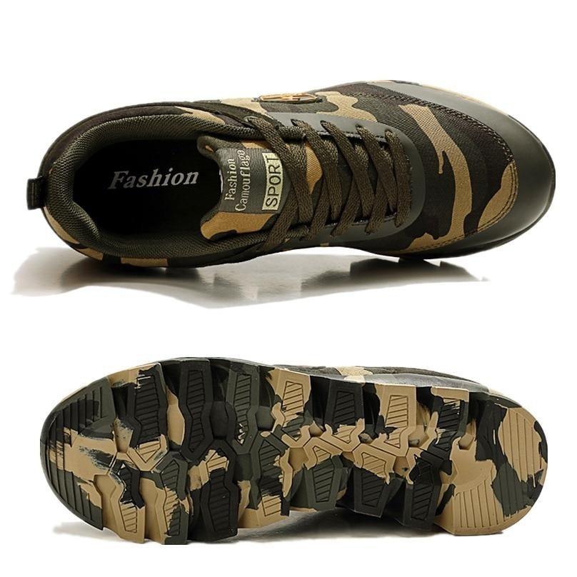 Unisex Camouflage Lightweight Sneakers - Breathable Outdoor Shoes