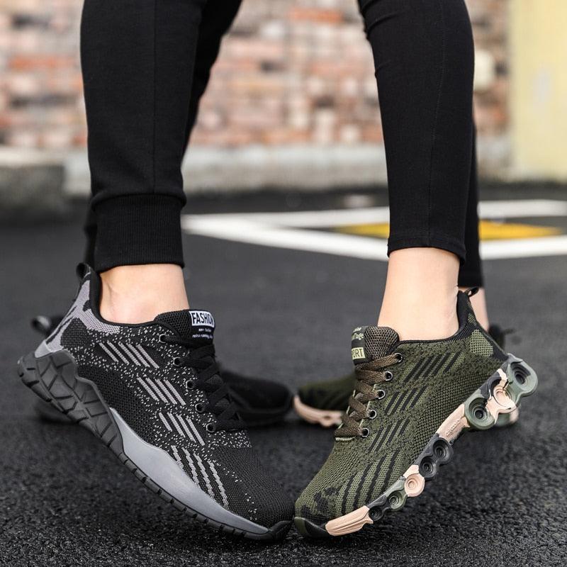 Unisex Camouflage Lightweight Sneakers - Breathable Outdoor Shoes